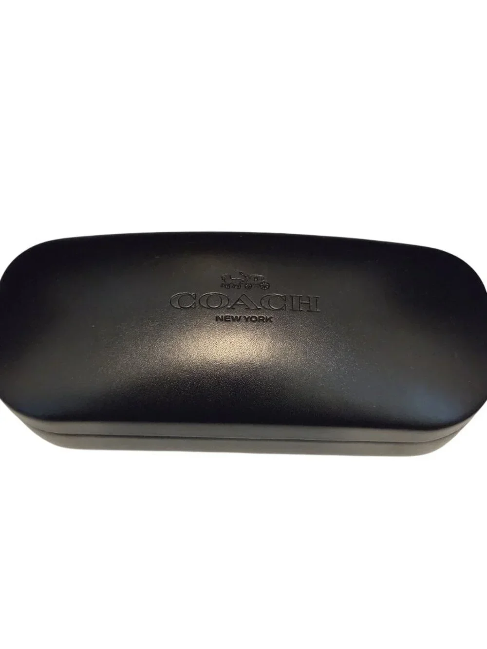 Coach New York Black Hard Clamshell Eye Glasses Sunglasses Holder